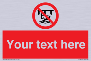 Custom Do not use watercraft in the vicinity of piers